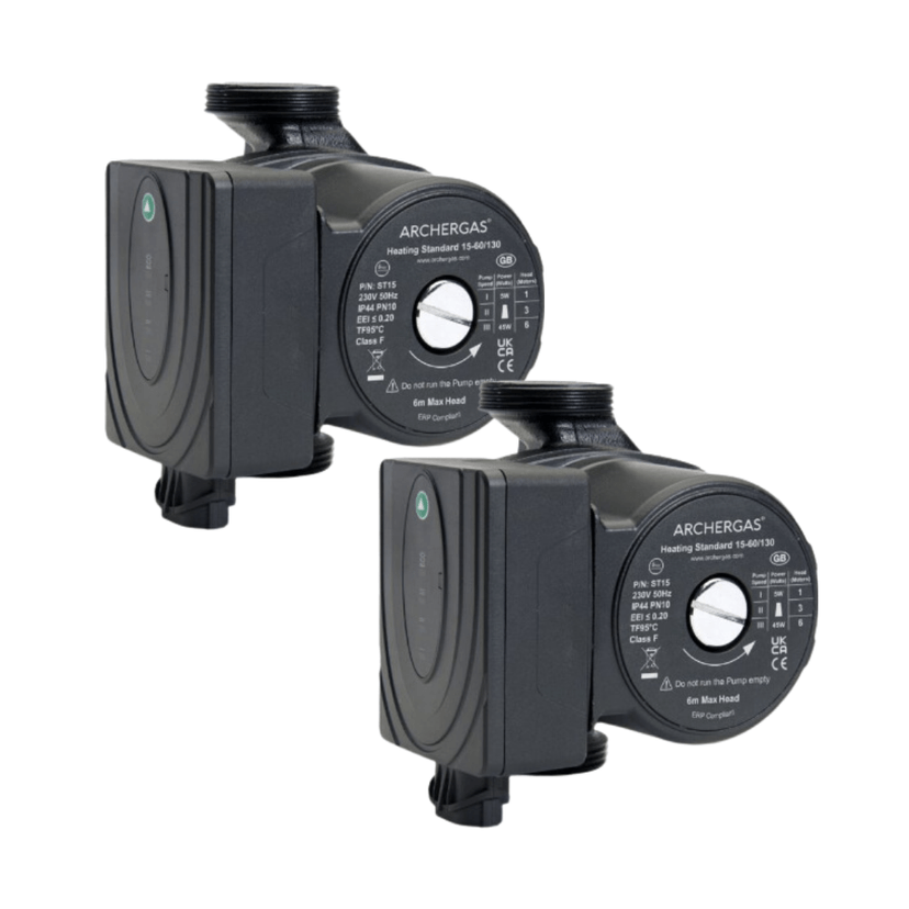 Twinpack Archergas Heating Standard Circulator Pump 15-60/130 Image 1