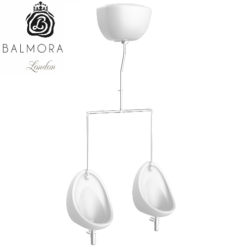 Balmorals 2 Bowl Exposed 500mm Urinal Pack 4200.E2.500 Image 1