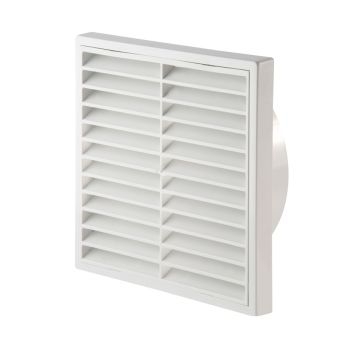 100mm Louvre Vent White WF1F Image 1