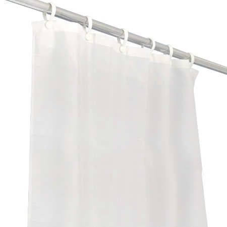 Bathex Accessibility Poly 1830 x 1830mm Shower Curtain White 65390 Image 1