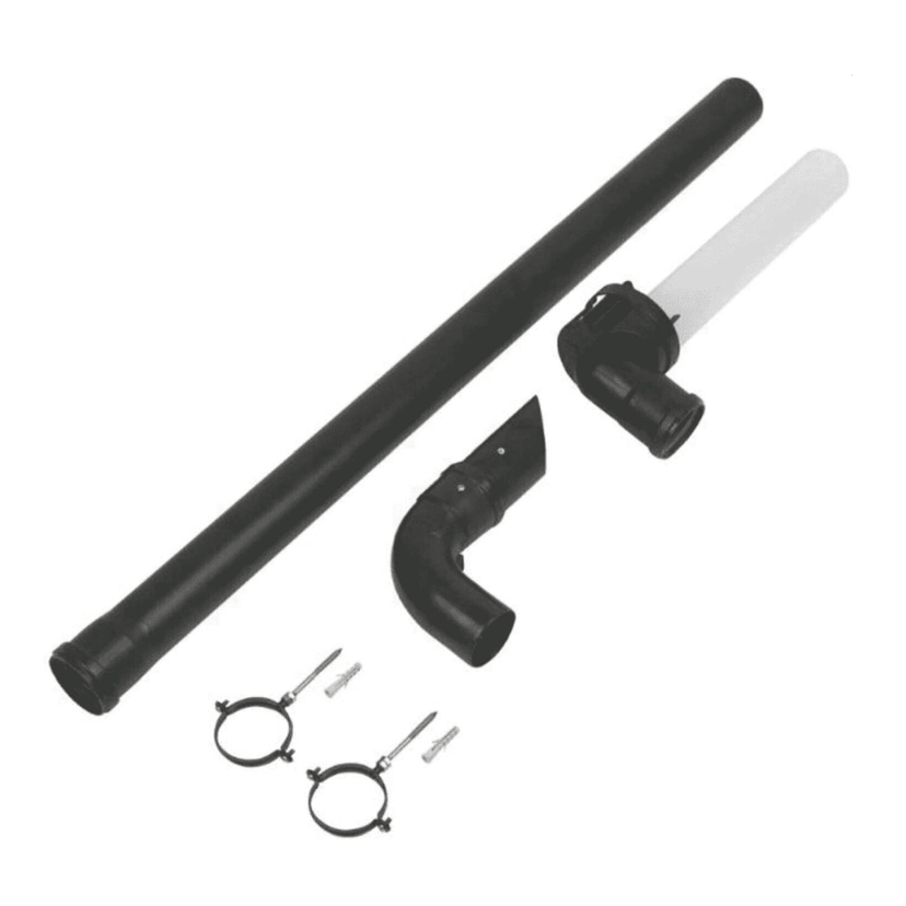 Baxi/Main Plume Kit inc. 1m Ext. (Telescopic Flue) - Black 720622901 Image 1