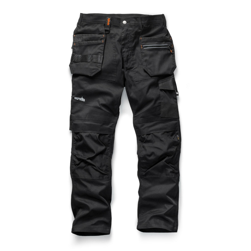 Scruffs Trade Flex Trousers 36L - Black T54506 Image 1