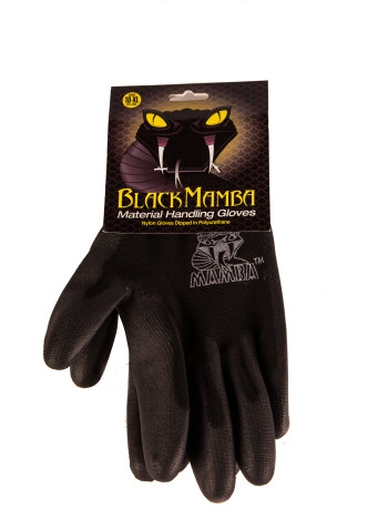 Black Mamba PU Dipped Gloves EN388 3121 - X Large Image 1