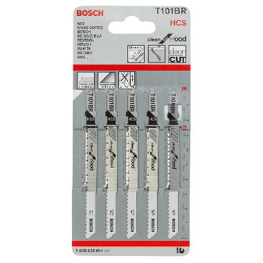 Bosch Jigsaw Blades - Wood (5 pack) T101BR 2608630014 Image 1