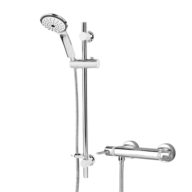 Bristan Design Utility Bar Shower & Riser Kit - Chrome