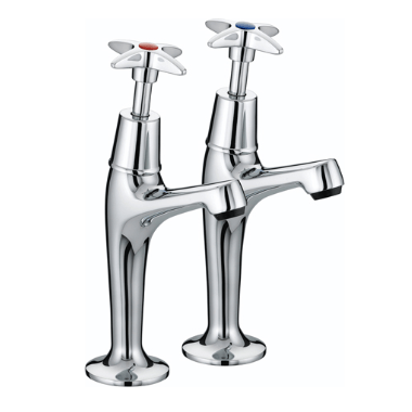 Bristan Contract X Top Sink Pillar Taps VAX HNK C Image 1