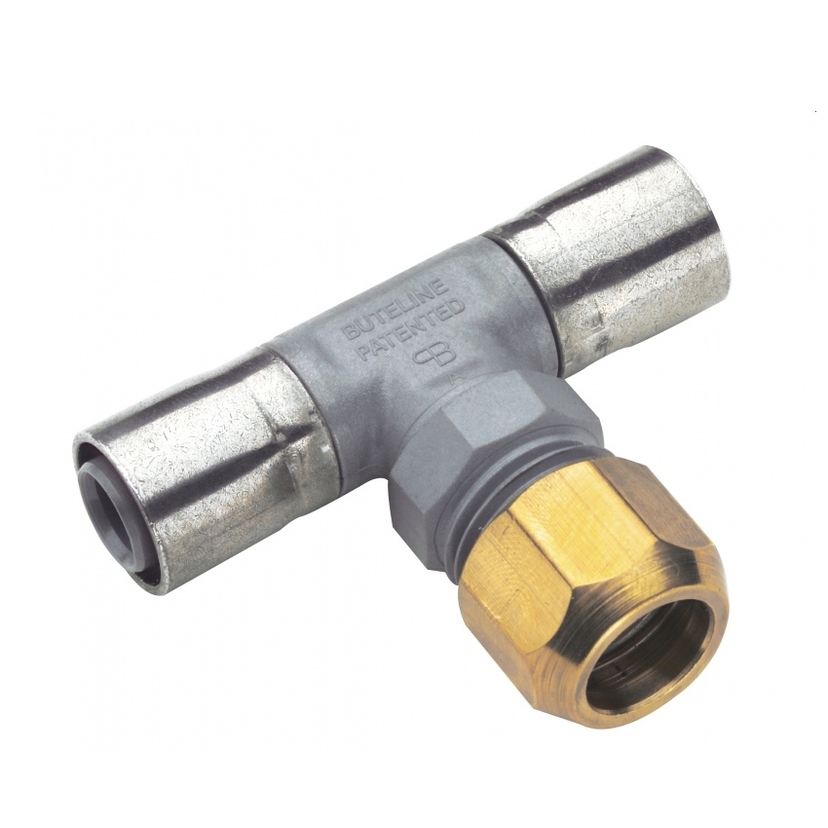 Buteline 16mmx16mmx15mmCu PB Pipe Tee to 15mm Copper BTKP16 Image 1