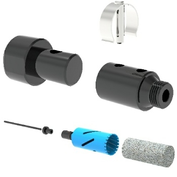 ClipacOre Kit 3 (Core QCCA x4, Drill QCDA x2, Knockout Tool QCKOT x1) Image 1