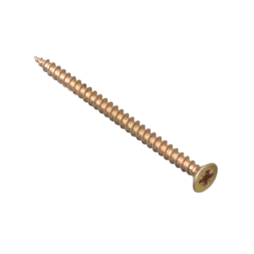 5x80mm Pozi Yellow Screws (100 pack) MPS580Y Image 1