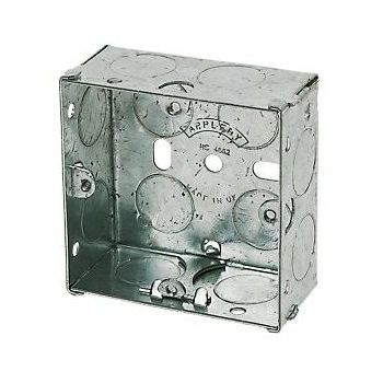 25mm 1 Gang Metal Box Image 1