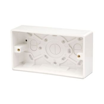 25mm 2 Gang Surface Box Image 1