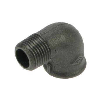 Black Iron 1/2" 90 degree MxF Equal Elbow MF110 Image 1