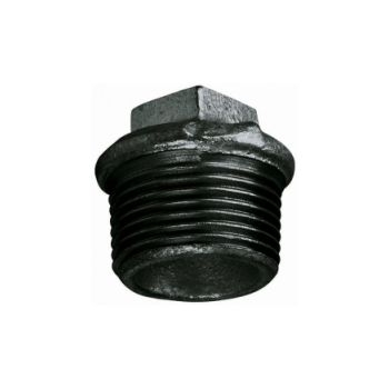 Black Iron 1 1/2" Flanged Plug MF312 Image 1
