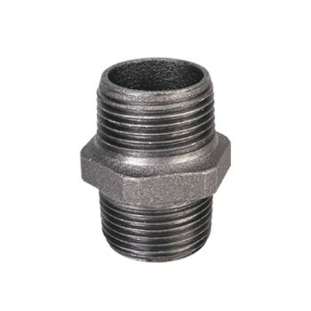 Black Iron 1" Hex Nipple MF225 Image 1