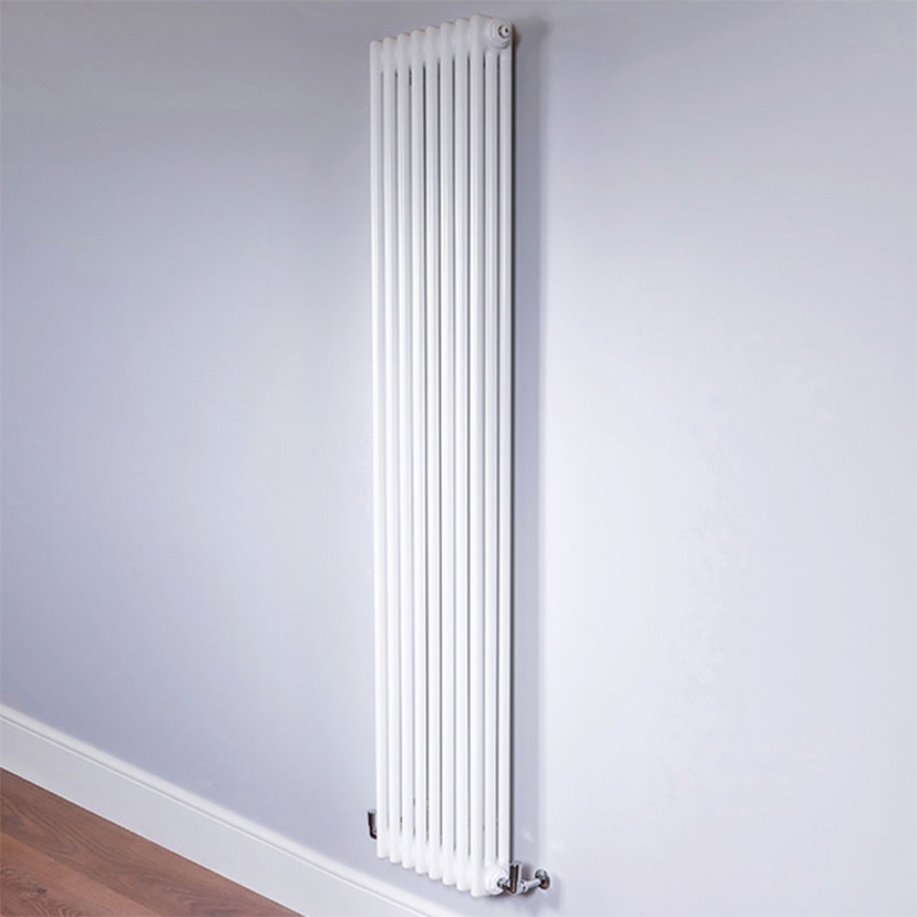 Ardent 3 Column 8 sections Radiator 1800 x 392 White Image 1