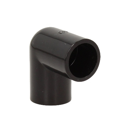 Davant 21.5mm Overflow 90 degree Elbow - Black EOS05B Image 1