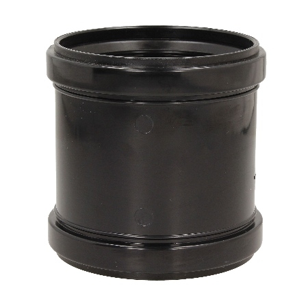 Davant 110mm Double Socket Slip Coupler - Black SPB0019 Image 1
