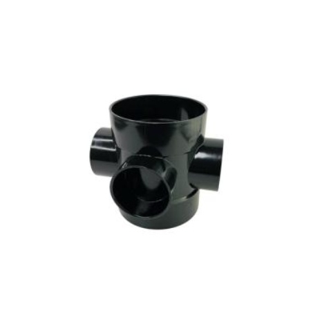 Davant DS Short Boss Pipe Conn 110X63mm Black Solvent Weld SSB0025 Image 1