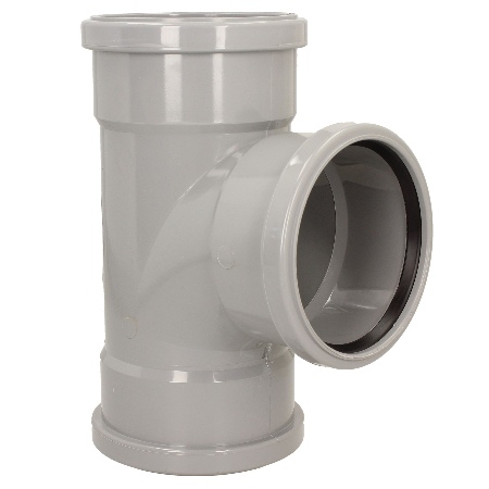 Davant 110mm 92 degree Single Socket Access Bend - Light Grey SPLG0006 Image 1
