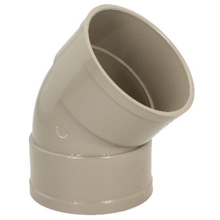 Davant 110mm Solvent 135deg Double Socket Bend - Olive Grey SSOG0007 Image 1