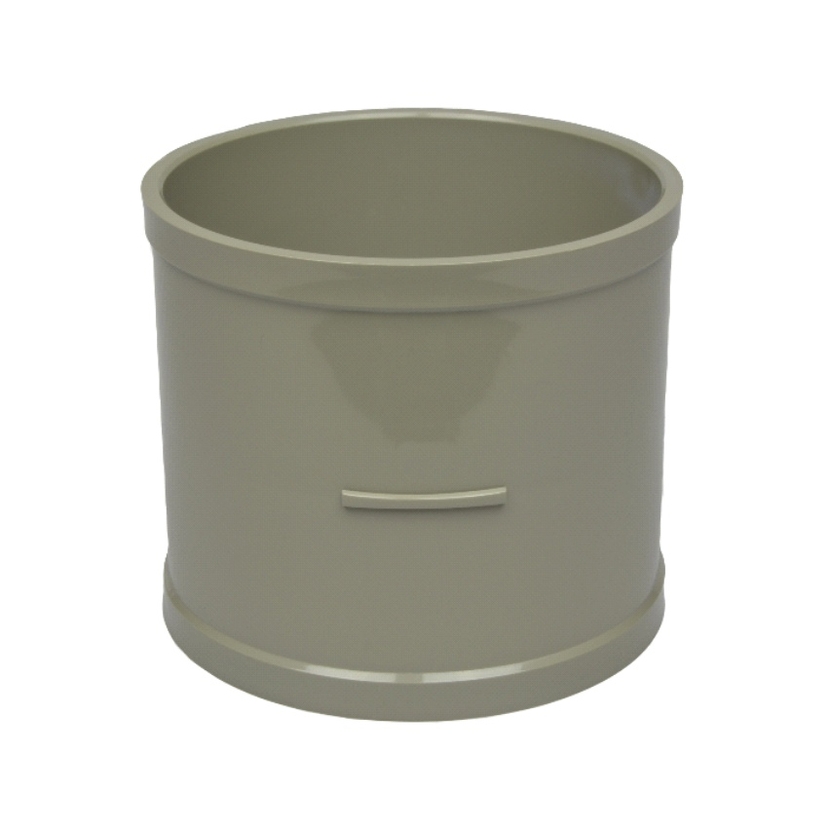 Davant 110mm Solvent Double Socket Coupler - Olive Grey SSOG0018 Image 1