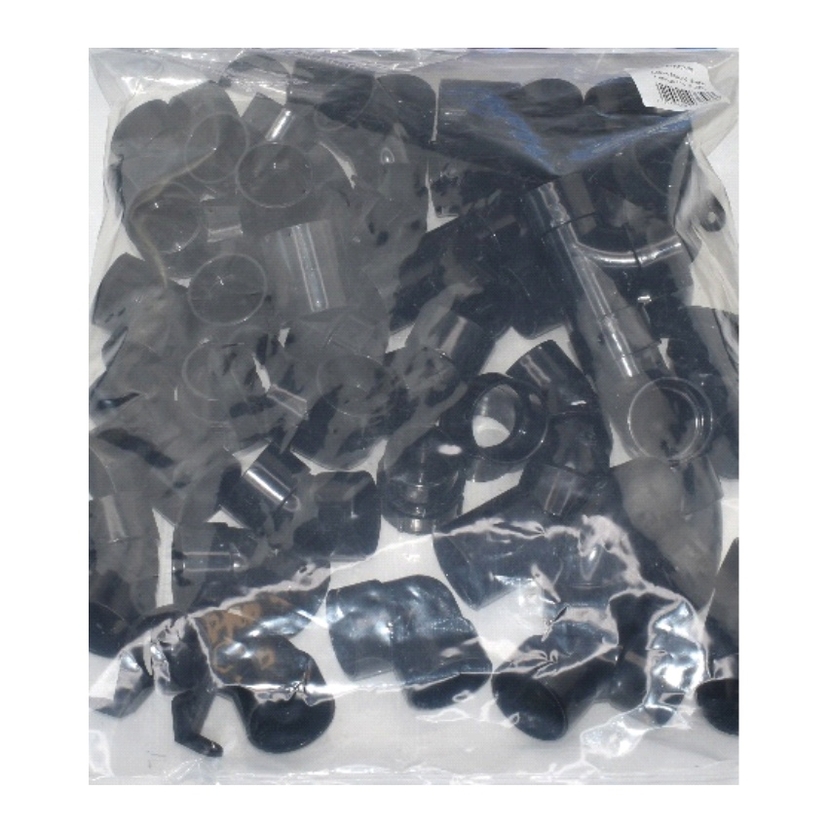 Davant 32mm Mixed Fittings - Black (50 pack) Image 1