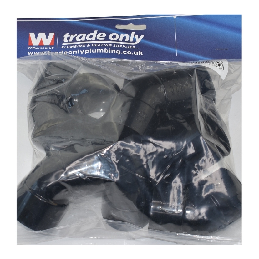 Davant 40mm 45 degree Bend - Black (Single) PWE4540B Image 1