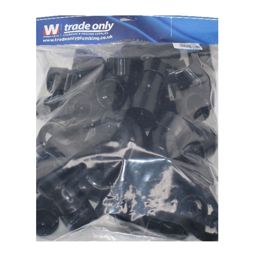 Davant 40mm Mixed Fittings - Black (50 pack) Image 1