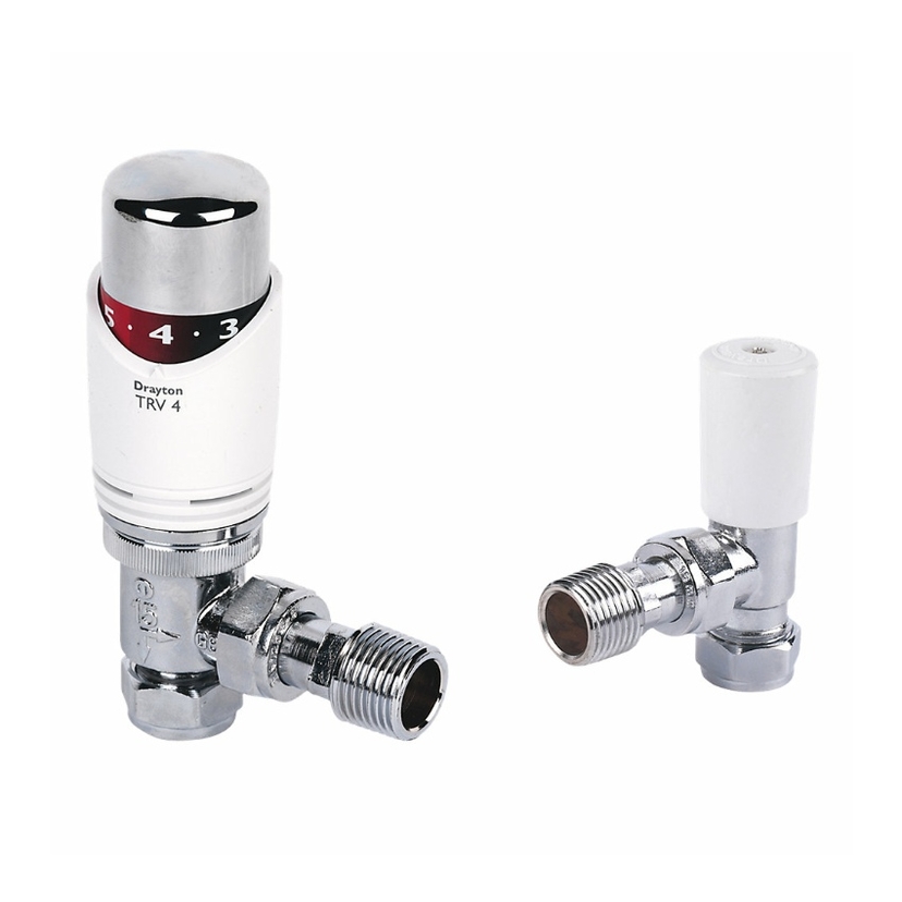 Drayton 15mm TRV4/LS - All White 07 07 260 Image 1
