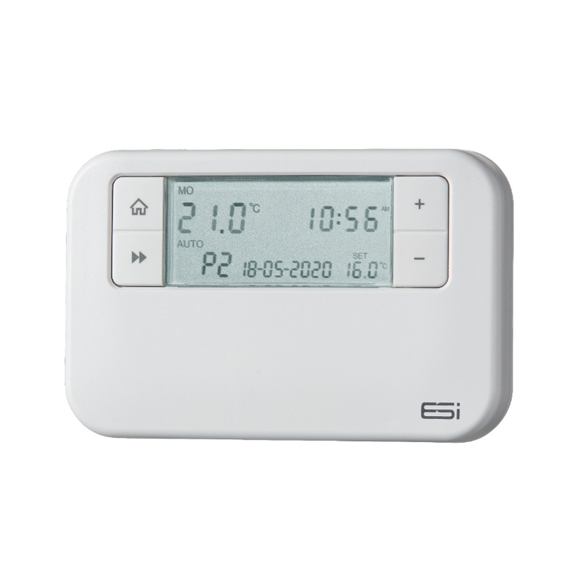 ESi Programmable Wired Room Thermostat (ESRTP4+) - DS,OS,OS,TPI, LL Image 1