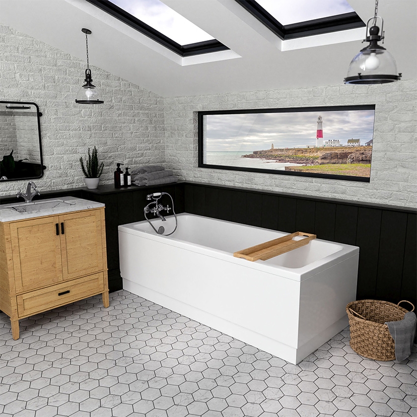 Portland 1700 x 800 5mm Bath Only Image 1