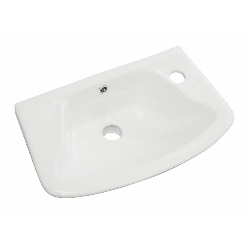 Eastbrook Loire 450x275 1 Tap Hole Right Hand Cloakroom Basin 75.0009 Image 1