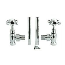Eastbrook Traditional Radiator Valves (Pair) + Tails 41.3009 Image 1