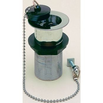 Embrass 1 1/4"x89mm Solid Basin Plug & Chain 201289 Image 1