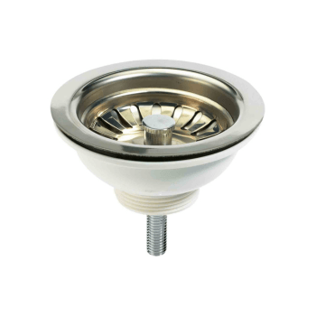 Instinct 11/2" Sink Basket Strainer Without O/Flow SS Flange 201522INS Image 1