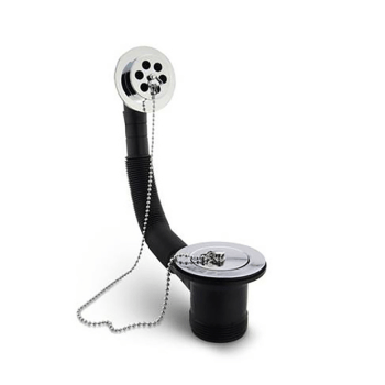 Instinct 11/2" Brass Plug Bath Waste (Plug + Overflow) Chrome 201760IN Image 1