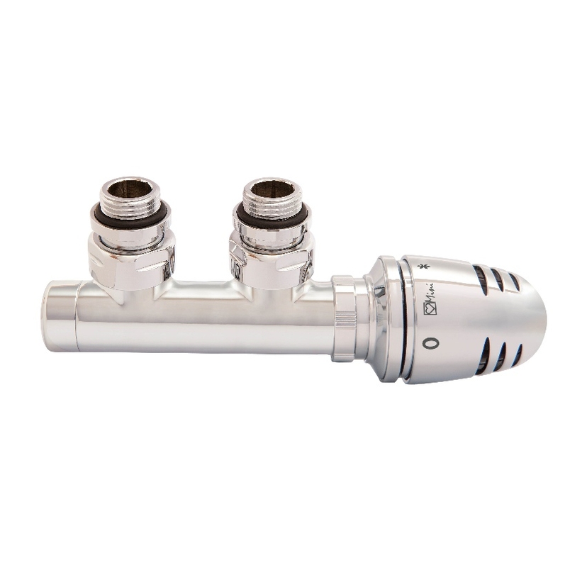 Eucotherm 50mm Deluxe Central Angled Valve - Chrome QHETSECCH Image 1