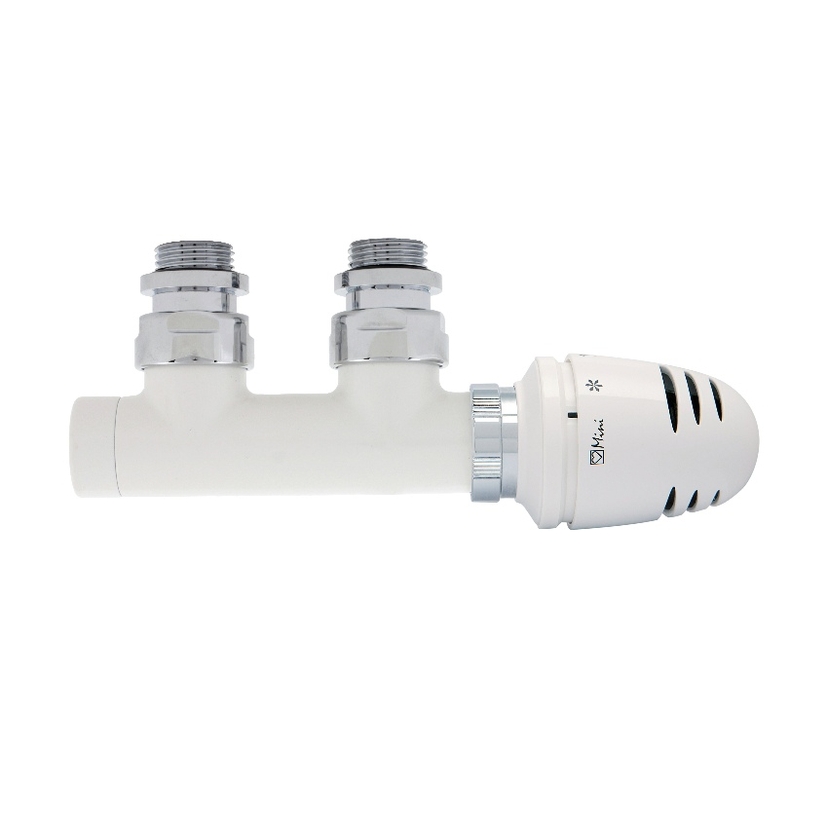 Eucotherm 50mm Deluxe Central Angled Valve - White QHETSECWE Image 1