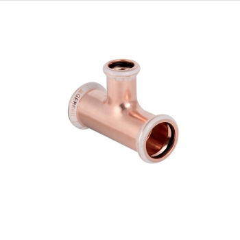 Geberit 61242 Mapress Water 22 x 22(br) x 15mm Reduced Tee Image 1