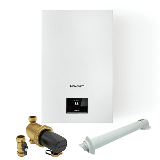 Glow-worm Compact 24C Combi LPG Horiz Flue + Filter Pack 0010043990