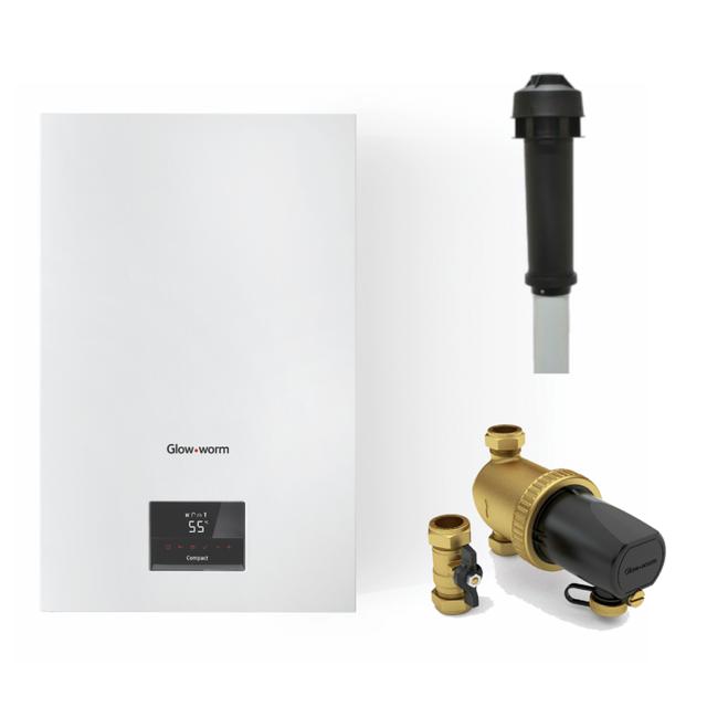 Glow-worm Compact 28C Combi Vert. Flue,Adaptor & Filter 0010043993