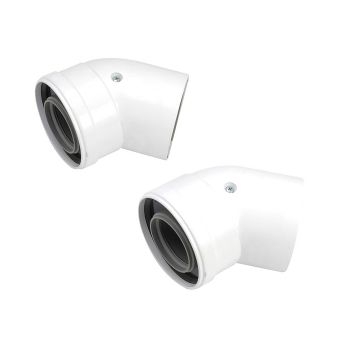 Glow-worm 45 degree Flue Bends (pair) 0020257010 Image 1