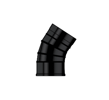 Grant 12-26kW 45 degree Elbow (Green) - Black GE45/90B Image 1