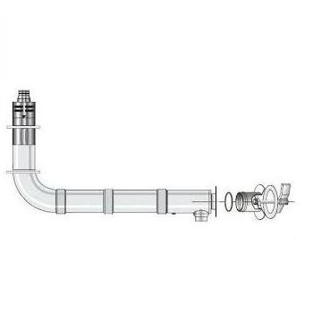 Grant 26-70kW High Level Flue Kit (White) HLK0290200 Image 1
