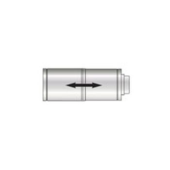 Grant 26-70kW Adjustable Flue Extension (White) EXTK14ADJ200 Image 1