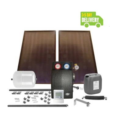 Grant Solar Thermal Bronze Flat-Roof Portrait 2 Collector GSSKIT5 Image 1