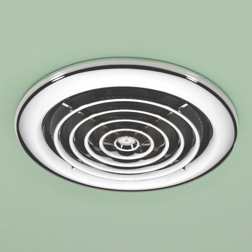 HiB Cyclone Wet Room Inline Fan, White - Non Illuminated 33300 Image 1