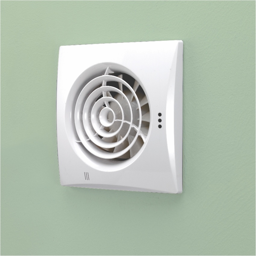 HiB Hush T Wall Mounted Fan - White 31500 Image 1