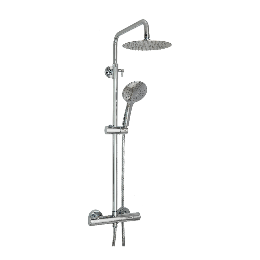 Instinct Islay Round Twin Dual Outlet Shower Chrome 113117P Image 1