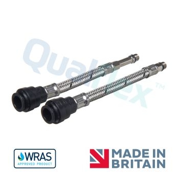 Qualflex WRAS 10mm Pushfit Mono Tails (pair) Q11091B Image 1